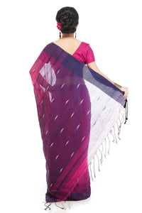 WoodenTant Women’s Ikkat Cotton Silk Saree