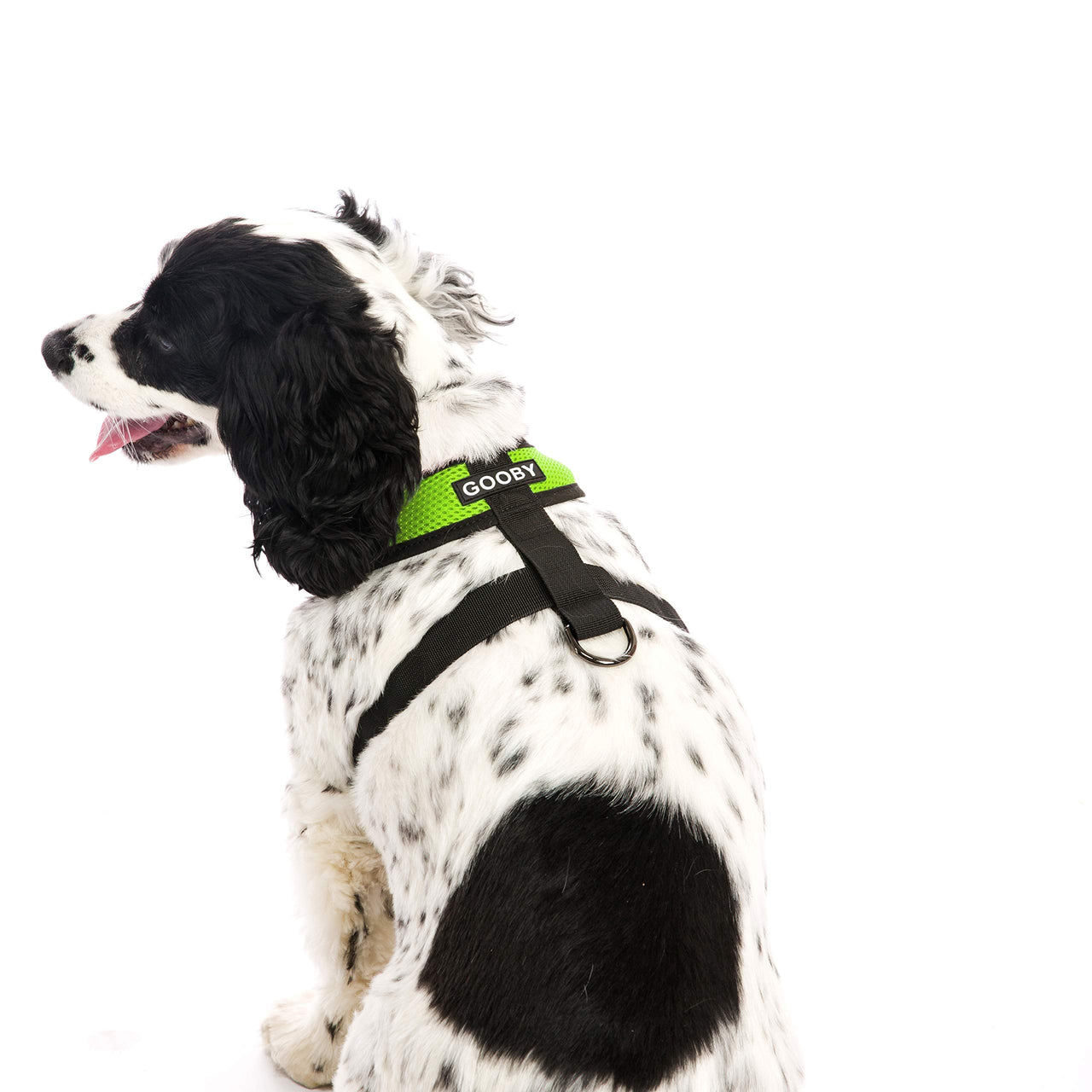 Gooby Comfort X Head In Harness - Green, Large - No Pull Small Dog Harness, Patented Choke-Free X Frame - Perfect on the Go Dog Harness for Medium Dogs No Pull or Small Dogs for Indoor and Outdoor Use Large Chest (17-22.5")