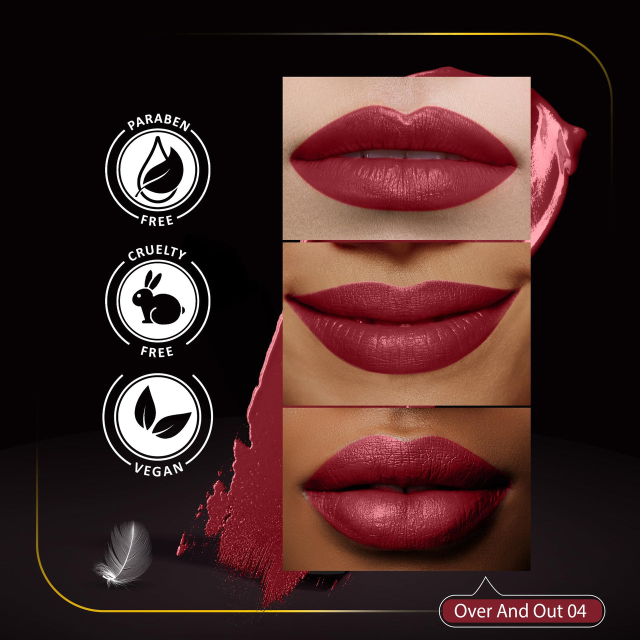 FACES CANADA Festive Hues - Comfy Matte Creme Lipstick Pack of 2 - Oh So Serious & Over And Out (4.2gx2) | Long Stay | Creamy Matte Finish | Intense Color | Single Stroke Smooth Application