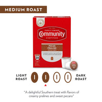 Community Coffee Pecan Praline Flavored 12 Count Coffee Pods, Medium Roast, Compatible with Keurig 2.0 K-Cup Brewers, 12 Count (Pack of 1)