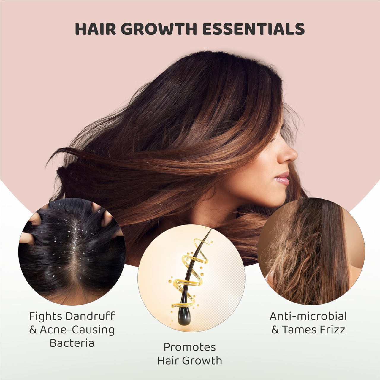 Rey Naturals Cold Pressed Castor Oil For Hair Growth and TeaTree Essential Oil Combo | Hair oil for hair growth | Dandruff Control | Moisturises and adds shine to hair | 200 ml and 15 ml