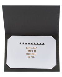 American Greetings Birthday Card for Him (Handsome) Dark Grey