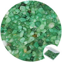 456 PCs Natural Chip Stone Beads, 5-8mm Irregular Multicolor Gemstones Loose Crystal Healing Green Aventurine Rocks with Hole for Jewelry Making DIY Crafts