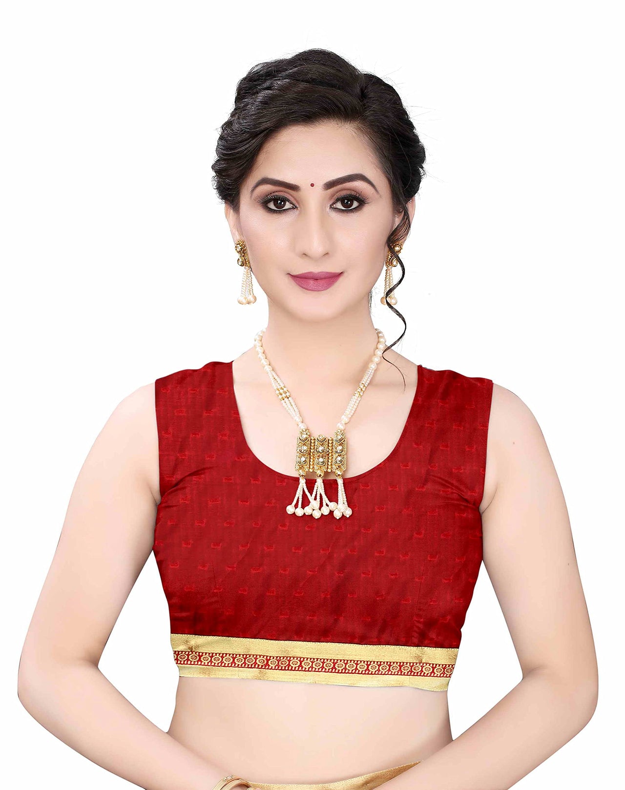 Anjaneya Sarees Women's  Georgette Saree With Blouse Piece