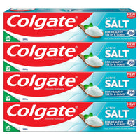 Colgate Active Salt Toothpaste, Daily Germ Protection, Combo Pack of 800g (Buy 3 Get 1 Free) with Salt and Mint, Healthy Gums & Teeth, Tooth paste that Fights Germs & Provides Fresh Breath