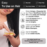 Soulflower Lavender Essential Oil for Healthy Hair & Growth, Skin, Hair Fall Control and Relaxing Sleep| Lavandula Angustifolia | Ecocert Certified Organic 100% Pure, Natural, Undiluted | 10ml