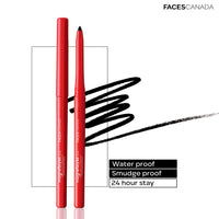 Faces Canada Weightless Stay Matte Compact Vitamin E & Shea Butter, Spf-20 Ivory 01, 9 g and Faces Magnet Eyes Kajal, 0.35g