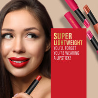 FACESCANADA Long Stay 3-in-1 Matte Lipstick - Raging Red 10, 2g | 8HR Longstay | Transfer Proof | Moisturizing | Chamomile & Shea Butter | Primer-Infused | Lightweight | Intense Color Payoff