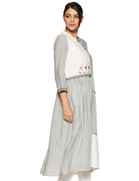 BIBA Women's  Cotton A-Line Kurta
