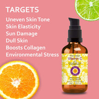Deve Herbes Plant Based Vitamin C Face Serum with Hyaluronic Acid & Vitamin A & E for Personal Care 30ml + Pure Vitamin E Oil 30ml