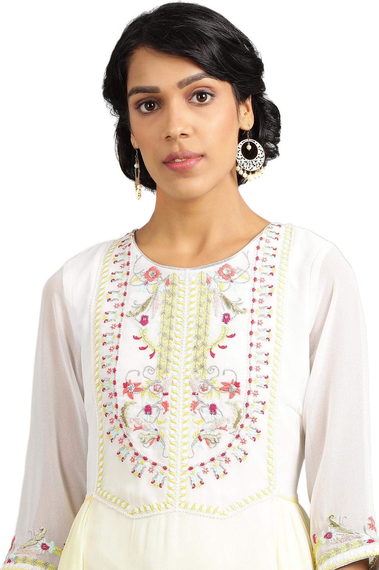 Wishful Women's  Georgette Straight Kurta