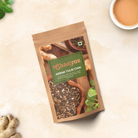 Chaayos Adrak Tulsi Tea - Premium Chai Patti for Stronger Immunity - 1kg (500 Cups) | Flavoured Tea | Black Tea | Ginger and Basil Masala Tea | Assam Tea | Chai Masala