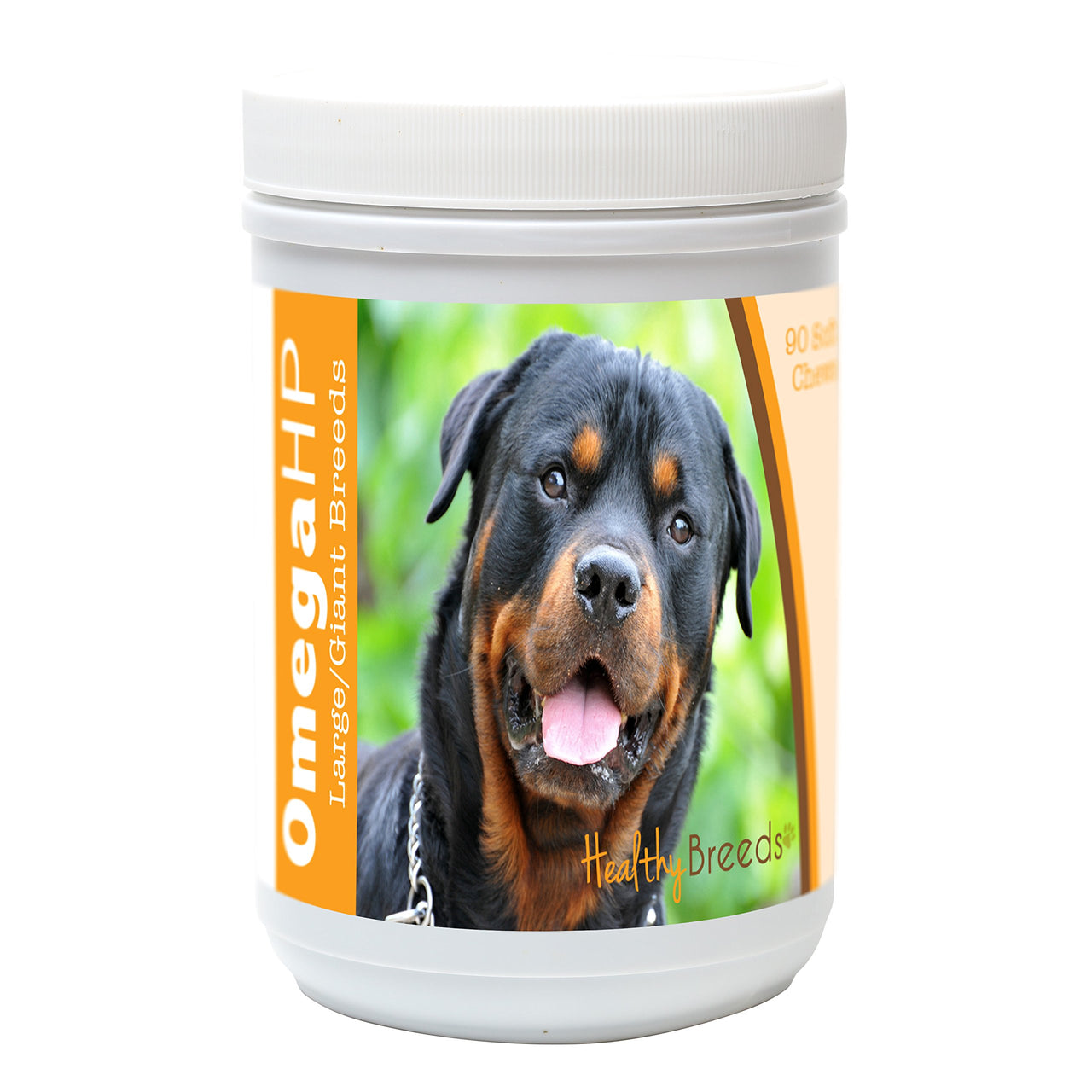 Healthy Breeds Rottweiler Omega HP Fatty Acid Skin and Coat Support Soft Chews 90 Count 90 Ct - Medium/Large Breeds