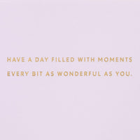 Hallmark Signature Mother's  Day Card (Cut Paper Flowers Have a Wonderful Day) Cut Paper Flowers