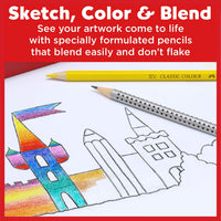 Faber-Castell Classic Colored Pencils Tin Set, 48 Vibrant Colors In Sturdy Metal Case 48 Count Drawing & Sketching
