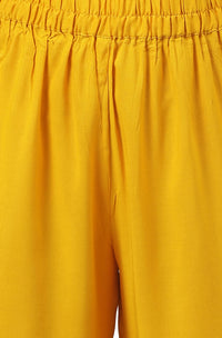 Janasya Women's  Cotton A-Line Kurta with Pant and Dupatta