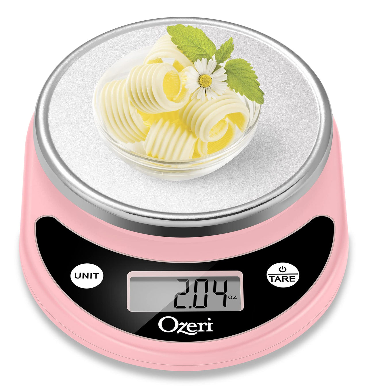 Ozeri Pronto Digital Multifunction Kitchen and Food Scale,Crystal Rose Crystal Rose