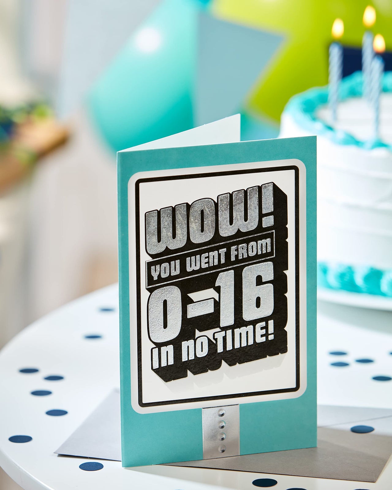 American Greetings 16th Birthday Card (Speeding Toward A Great Year) Speeding Toward A Great Year