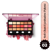 Hilary Rhoda Soft Glam Eyeshadow Palette | Highly Pigmented & Long Lasting Eyeshadow Palette | Matte & Shimmer Finish | 18 Shades (Multicolor - Shade 2)