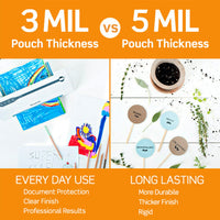 Scotch Thermal Laminating Pouches Premium Quality, 5 Mil Thick for Extra Protection, 20 thermal laminating pouches (Pack of 1), Our Most Durable Lamination Pouch, 3.7 x 5.2 inches, Clear (TP5902-20) 3x5 Photo