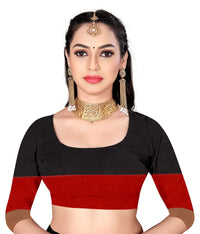 GRECIILOOKS Women Soft Cotton & Silk Saree For Women Banarasi Saree With Un-stitched Blouse piece