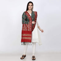 KAPAAHA Women's  Woven Design Silk Blend Dupatta Free Size