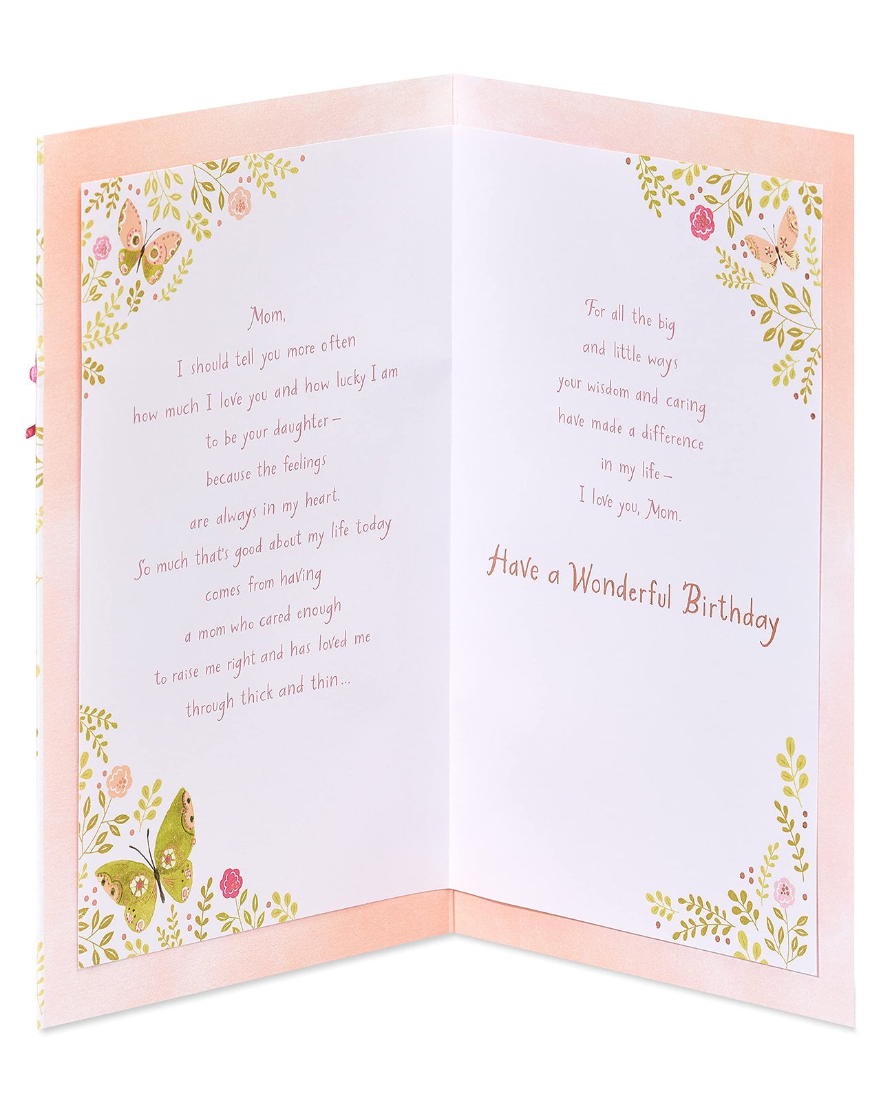 American Greetings Birthday Card for Mom from Daughter (With Love) With Love
