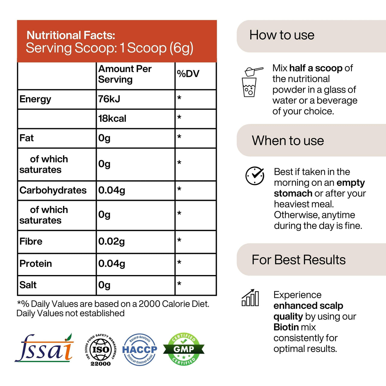 Puretive Hair Revive | Plant Based Biotin Powder | Promotes Healthy Hair and Fights Hair Fall | Promotes Hair Growth - 100% PURE, Non-GMO, Vegan | Superfood for Everday use | Just Mix & Sip | 100gms