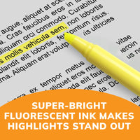 BIC Brite Liner Highlighter, Chisel Tip, Fluorescent Blue Ink, 12 per Pack (BL11-BE) 12 Count (Pack of 1) MARKING