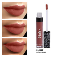 DAZLLER All Day Lipcolour|Moisturizing Kokum Butter|Non-Transfer & Smudge-Proof|8Hr Stay|Matte Liquid Lipstick for Women|Dlc003 Autumnspice|6G