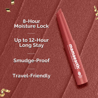 Mamaearth Moisture Matte Long Stay Lipstick Minis Gift Set - Bright and Bold | 8 Hour Moisture Lock | Up to 12-Hour Long Stay | Smudge Proof | Travel-Friendly| Gifting For Valentine's Day, Birthday, Anniversary & Special Occasions | Premium Gift Pack