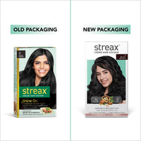 Streax Permanent Hair Colour, 100 % Grey coverage, Infused with Argan and Walnut Oil, Long Lasting Cream Hair Colour for Women, Brown Hair Colour, 2 Black Brown, 120 ml, Pack of 1