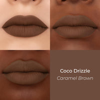 LoveChild Masaba Blurring Lip Tint, Coco Drizzle (Caramel Brown), Lightweight, Velvety Matte Finish, Hydrating Lip Color with Hyaluronic Acid, Squalane & Shea Butter, For All Indian Skin Tones, 8ml