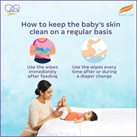 Himalaya gentle Baby Wipes (72 Wipes, Pack of 2)