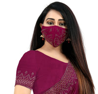 PUNYATHA CREATION Women's  & Girl's  Chanderi Chanderi Saree With Blouse Piece