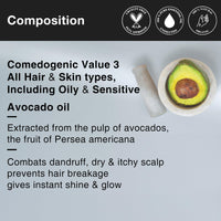 Soulflower Avocado Hair Oil for Hair Growth, Reduce Dandruff, flexible Hair & Prevent Breakage, Moisturizer for Acne & Anti Aging | 100% Pure, Natural and Cold-Pressed, 30ml (Pack of 1)