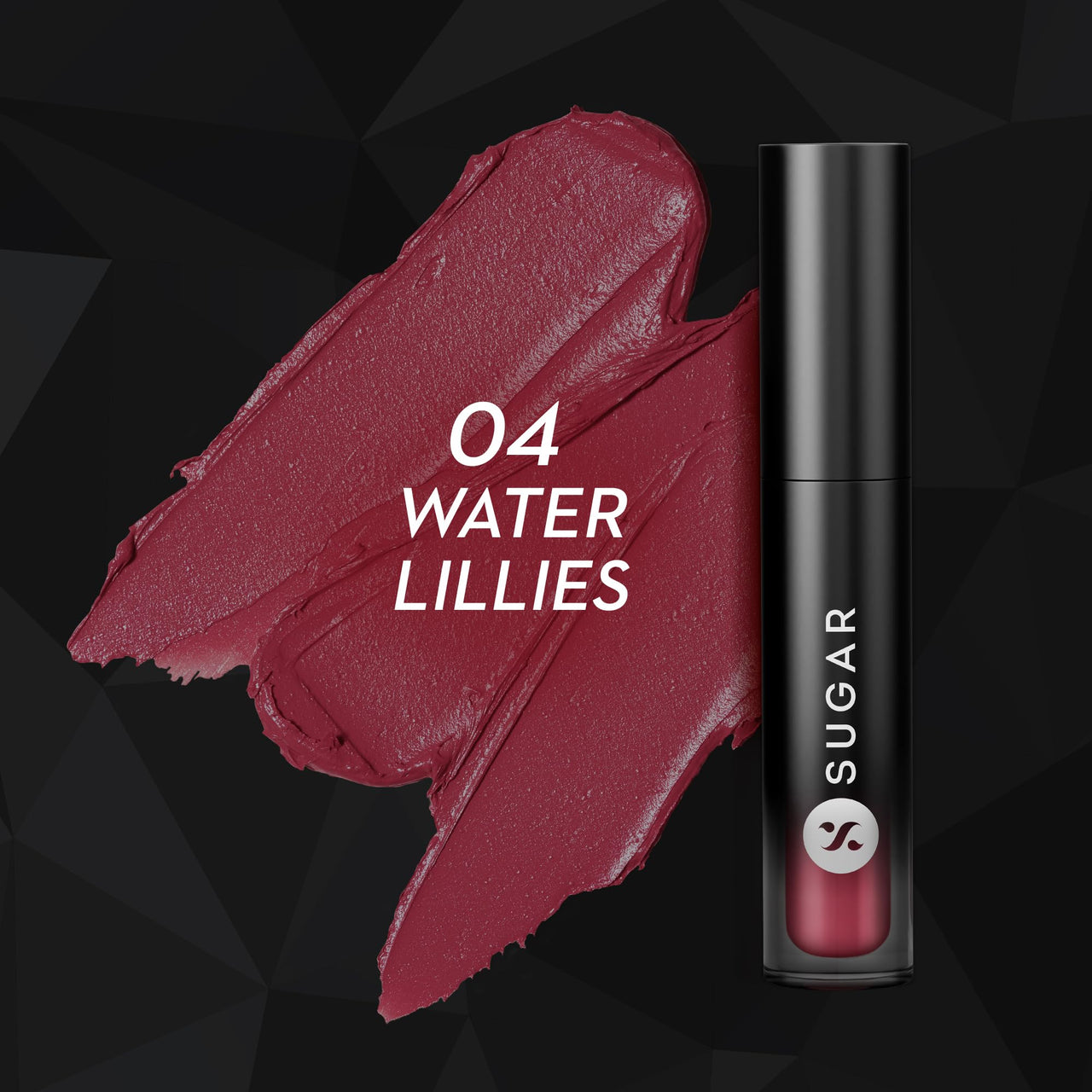 SUGAR Cosmetics Mousse Muse Lip Cream | Lasts 24+ Hrs | Creamy Mousse Lipstick | Waterproof & Smudgeproof | 5ml - 04 Water Lillies