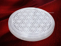 Selenite Crystal Charging Plate For Crystals And Healing Stones, 4.5
