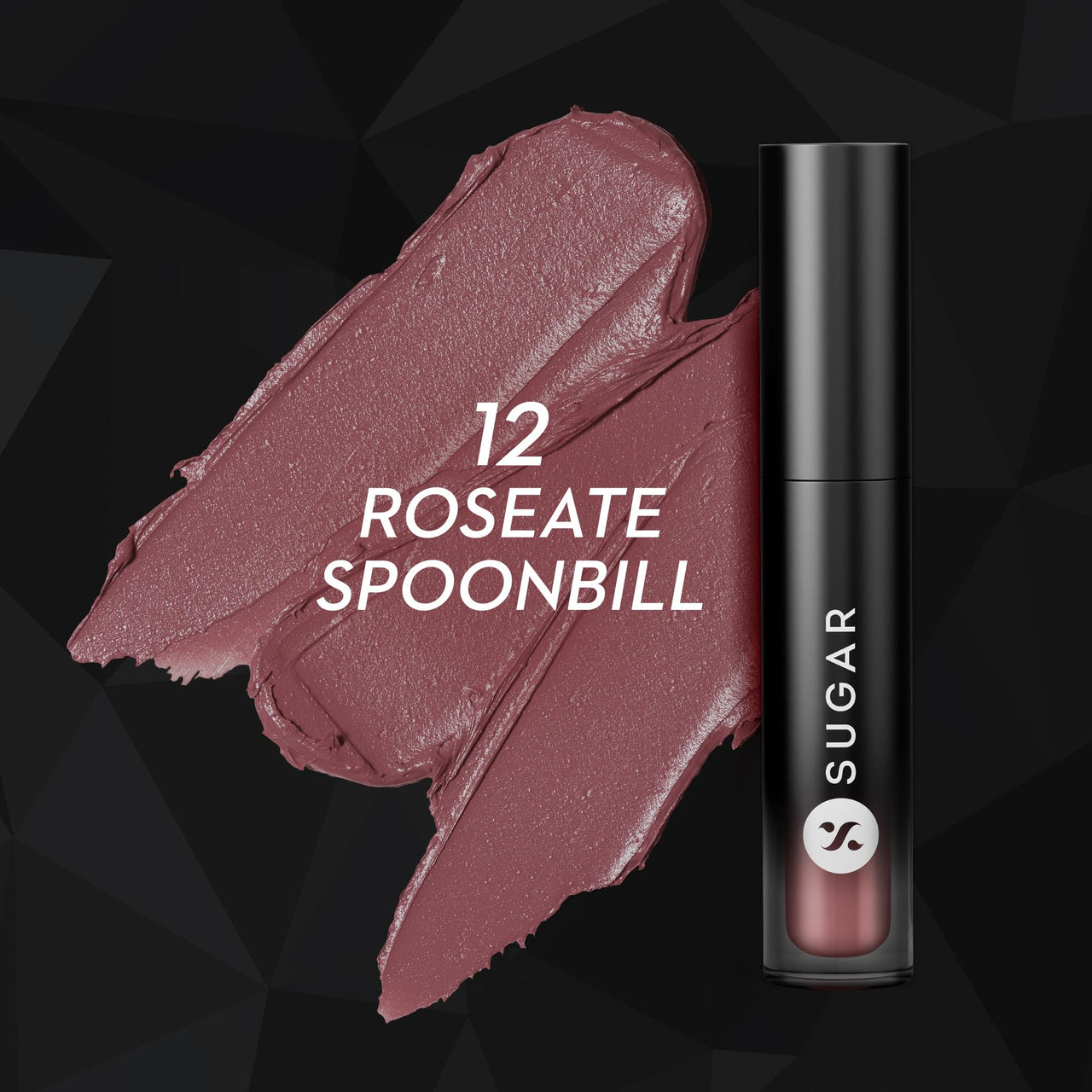 SUGAR Cosmetics Mousse Muse Lip Cream | Lasts 24+ Hrs | Creamy Mousse Lipstick | Waterproof & Smudgeproof | 5ml - 12 Roseate Spoonbill