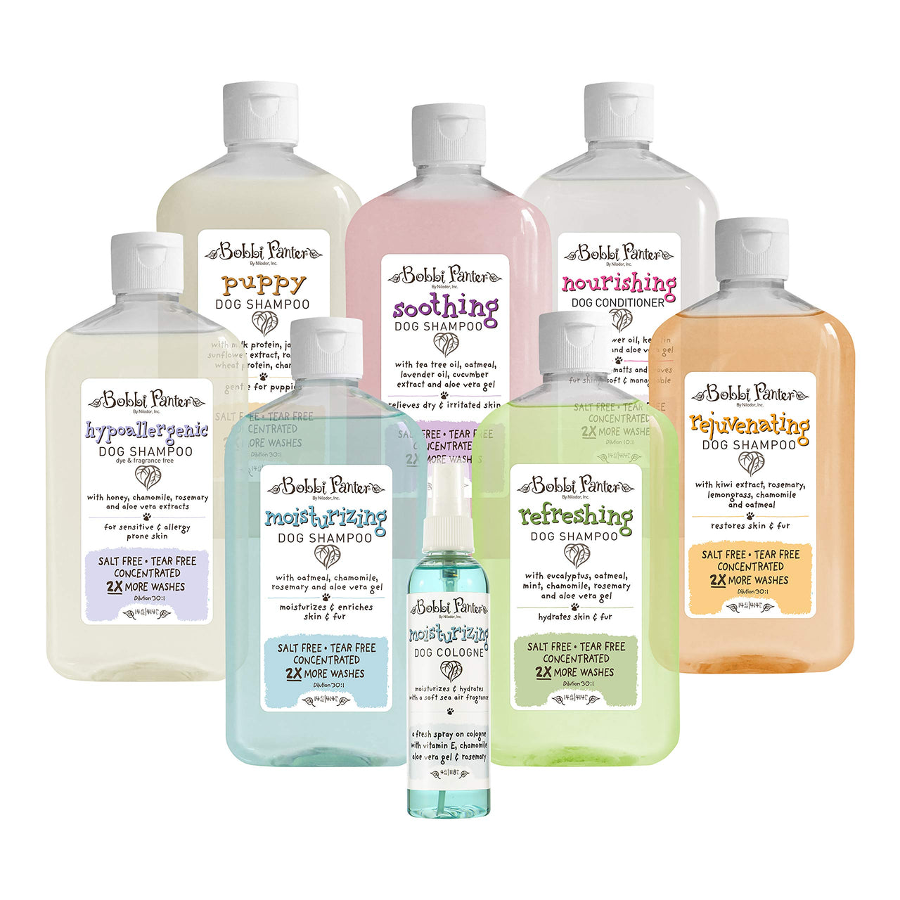 Bobbi Panter Natural Soothing Dog Shampoo, 14-Ounce,pink