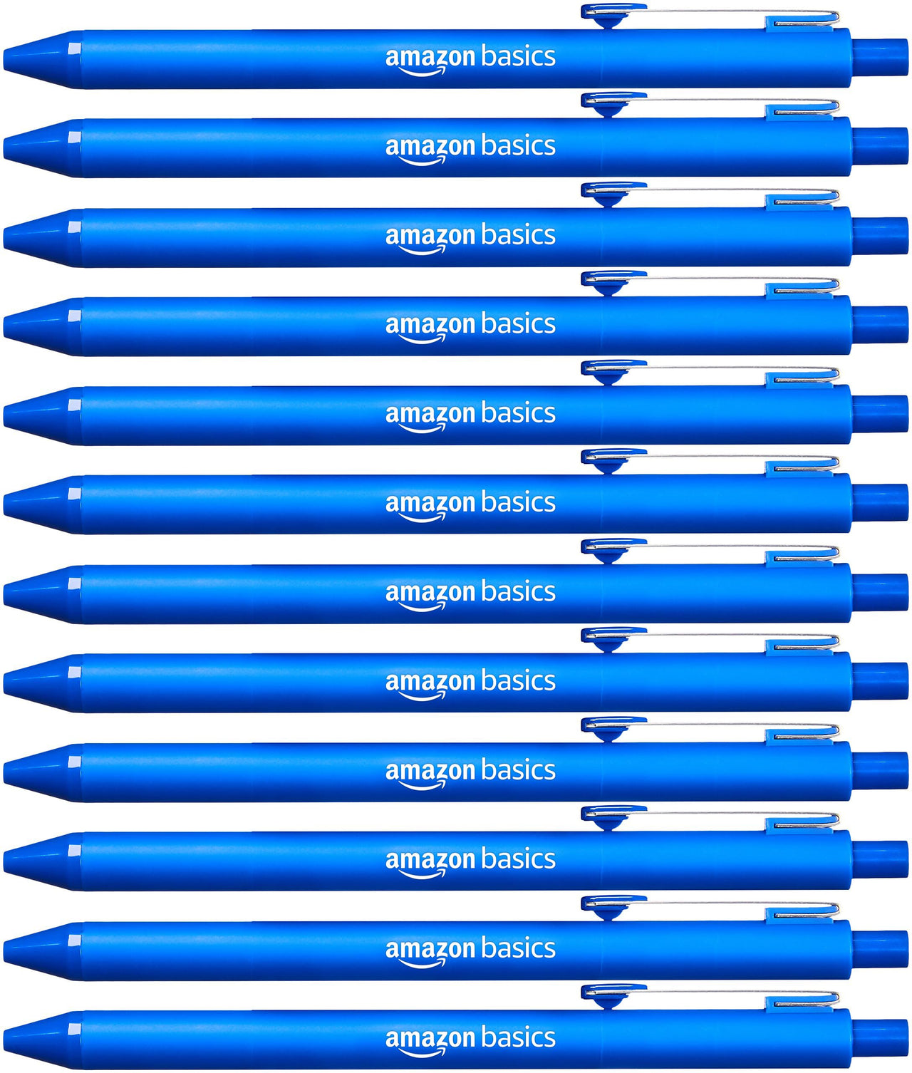 Basics Retractable Ballpoint Pen - Blue - 12-Pack