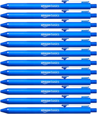Basics Retractable Ballpoint Pen - Blue - 12-Pack