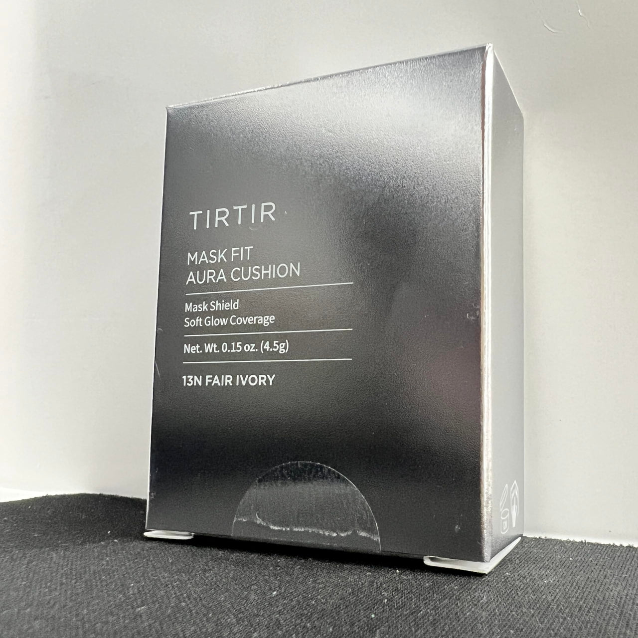 TIRTIR Mask Fit Aura Cushion Foundation, Full coverage, Skin fit, Satin Glow Finish, Korean Cushion Foundation #13N FAIR IVORY, 4.5g