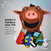 Pumbaa Burrow Dog Toy with Mini Removable Plushes 9in | Disney Dog Toys | Plush Toy for Dogs Inspired by Pumbaa from The Lion King with Crinkle Pumbaa & Bugs Plush Burrow 9 Inch
