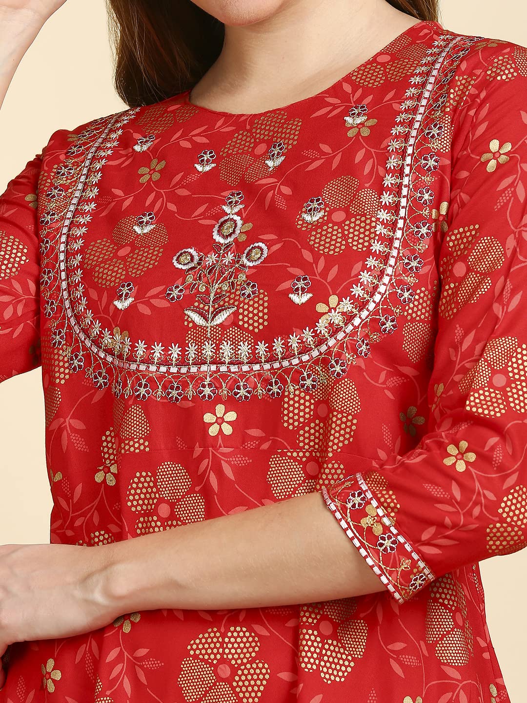 anubhutee Women's  Viscose Kurta