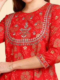 anubhutee Women's  Viscose Kurta