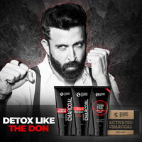 Beardo Charcoal 4-in-1 Giftset for Men | Complete Face & Body kit, pack of 4 (Facewash, Peel-off mask, Scrub, Soap) | Valentines day gift for husband | Gift for boyfriend | Gift for Men