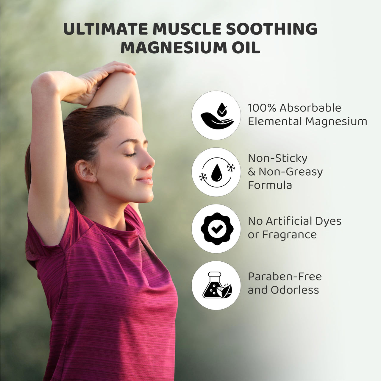 Rey Naturals Magnesium Oil Spray For Feet | Magnesium Oil For Full Body Relax & Joint Care | Massage Oil For Pain Relief | Magnesium Oil For Feet, Better Sleep, Cramp Relief | Pain Relief Oils - 100ml