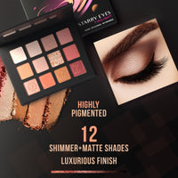 FACES CANADA Starry Eyes Eye Shadow Palette - Twilight 02, 16g | Shimmer & Matte Shades | Long Lasting & Highly Pigmented | Smudge Proof & Sweat Resistance | One Stroke Application | Luxurious Finish