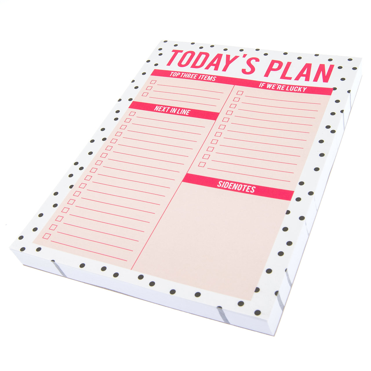 Graphique"Today's  Plan" Large Notepad, “Today’s Plan” Notepad with 150 Tear-Off Sheets, Perfect Organizing Busy Days, 6" x 8" Today's  Plan